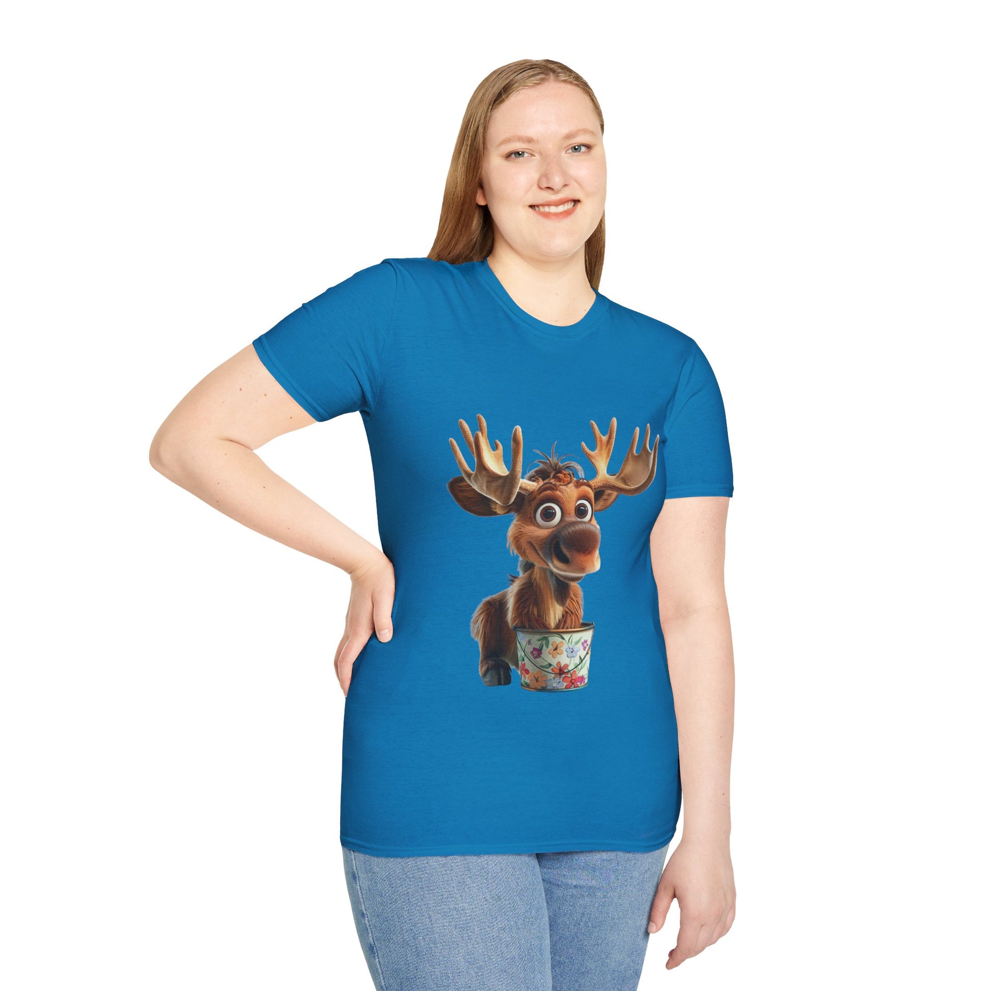 Unisex Softstyle T-Shirt - Moose Likes Planting - CutieQ Shop