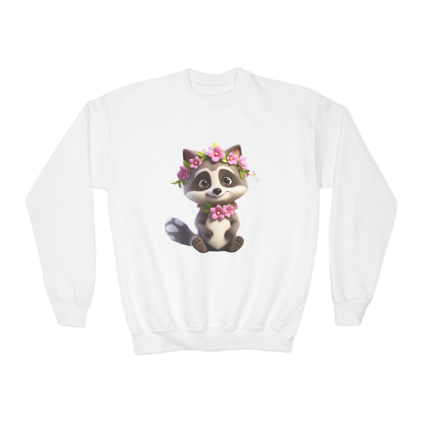 Youth Crewneck Sweatshirt - Raccoon