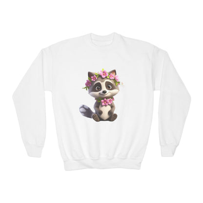 Youth Crewneck Sweatshirt - Raccoon