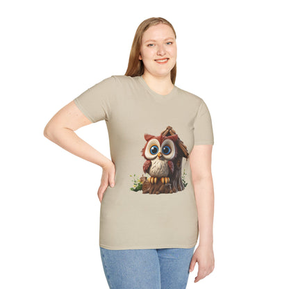 Unisex Softstyle T-Shirt - Owl and Treehouse - CutieQ Shop