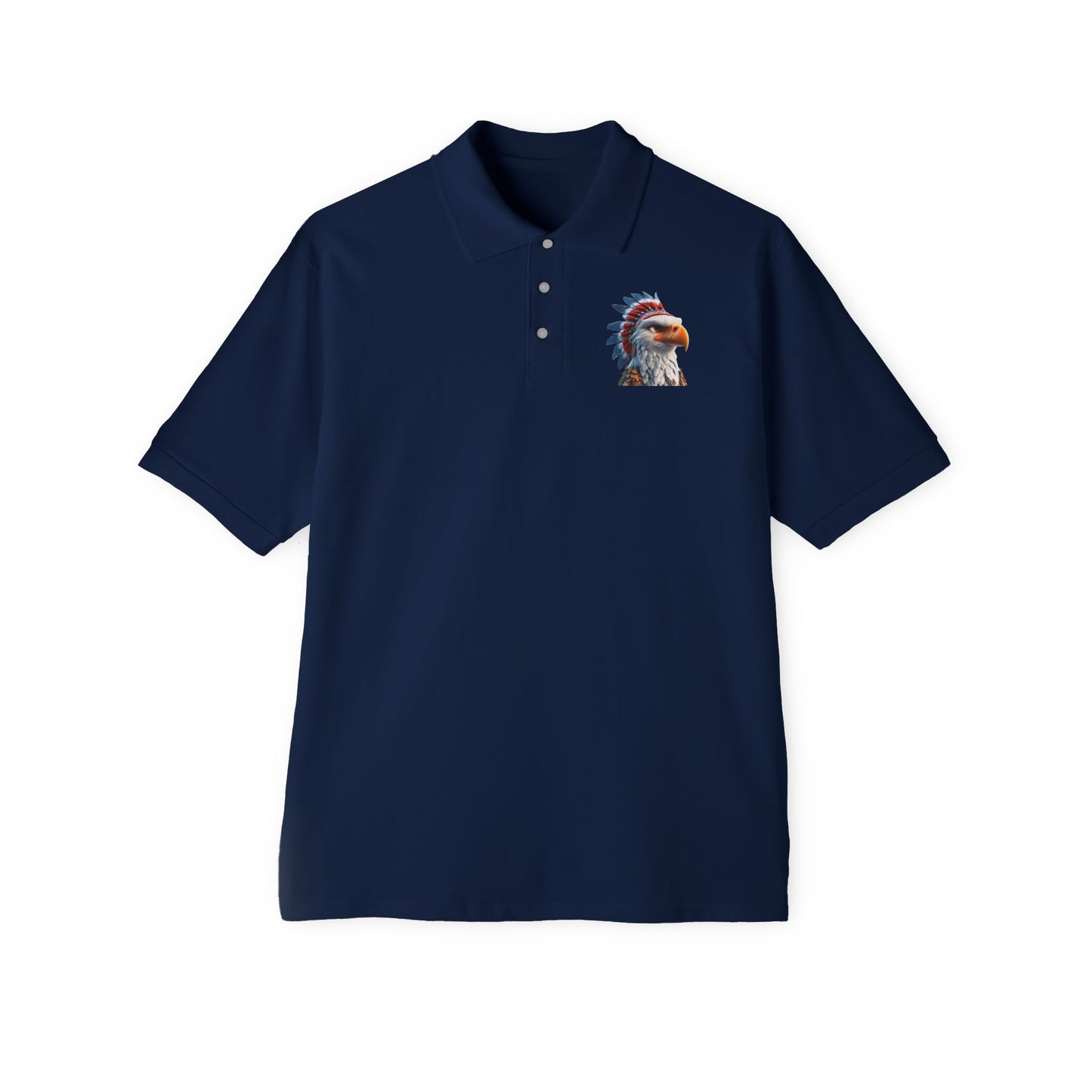 Men's Piqué Polo - Eagle - CutieQ Shop