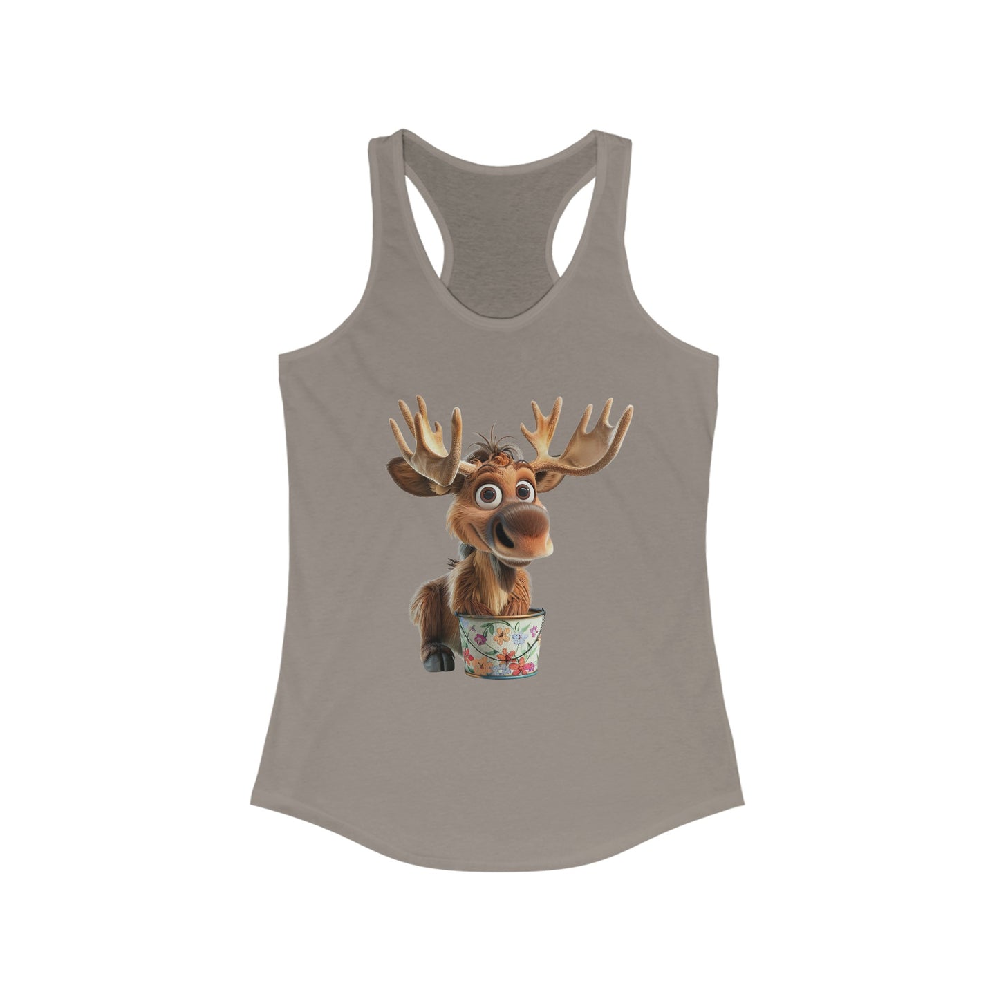 Women's Ideal Racerback Tank - Moose Likes Planting - CutieQ Shop