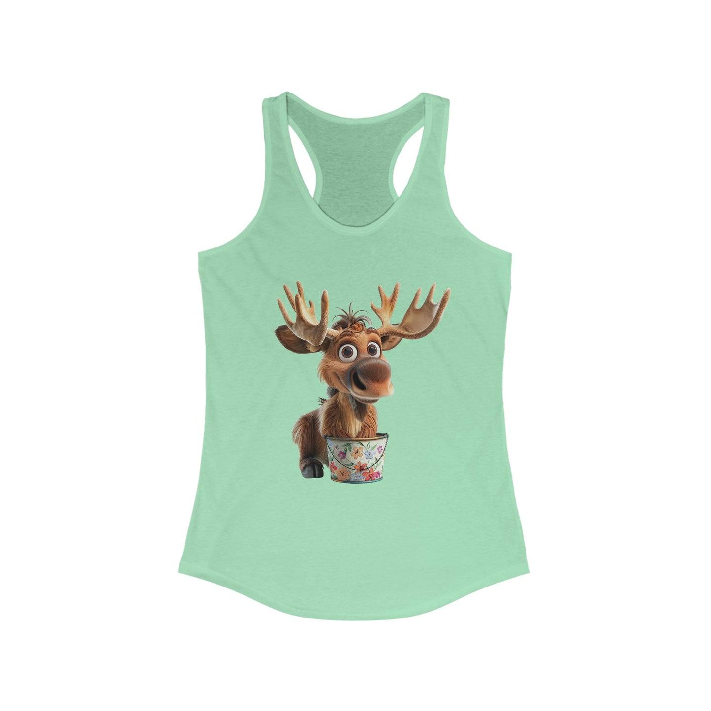 Women's Ideal Racerback Tank - Moose Likes Planting - CutieQ Shop