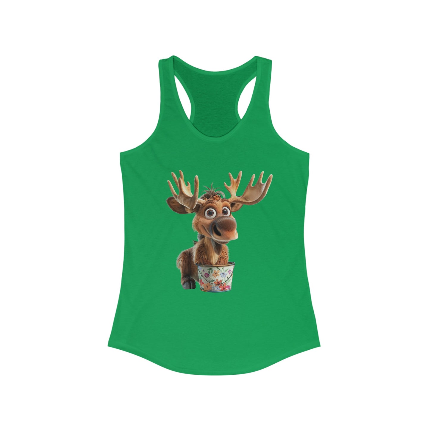 Women's Ideal Racerback Tank - Moose Likes Planting - CutieQ Shop