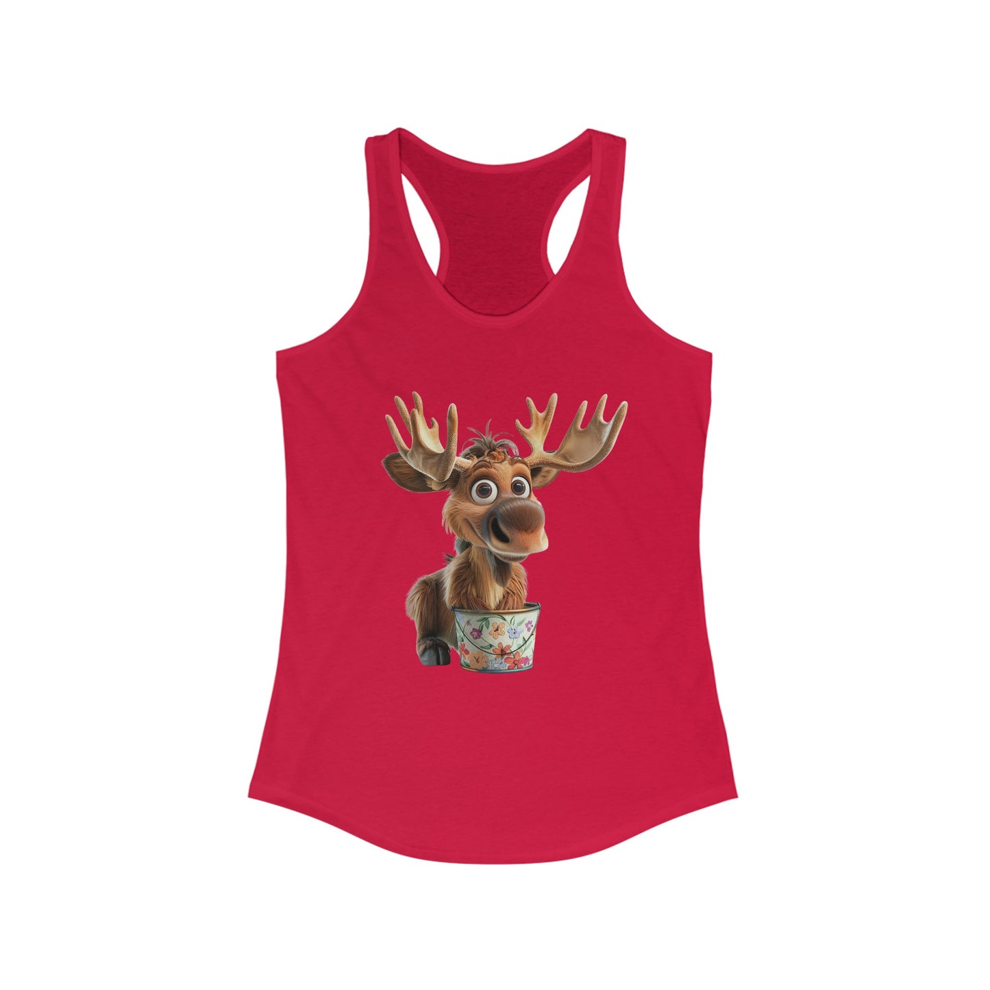 Women's Ideal Racerback Tank - Moose Likes Planting - CutieQ Shop