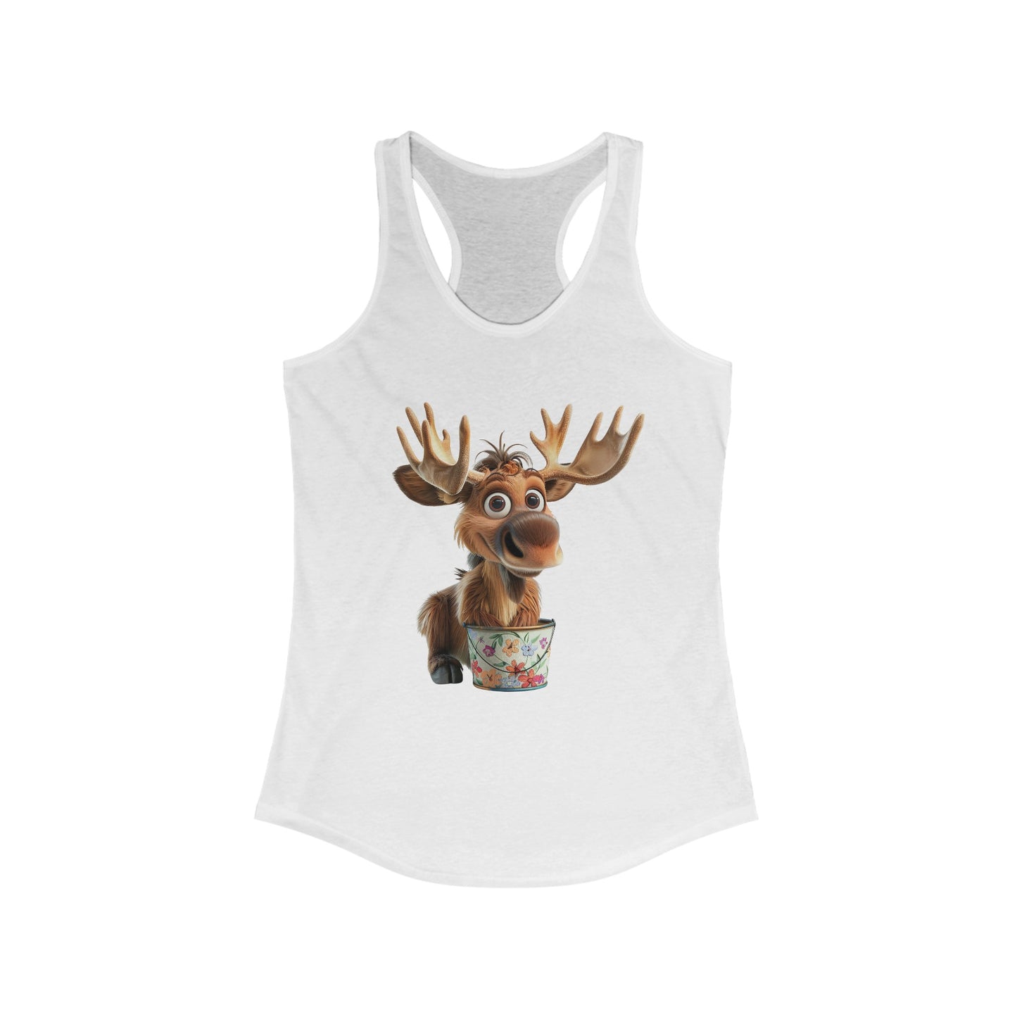 Women's Ideal Racerback Tank - Moose Likes Planting - CutieQ Shop