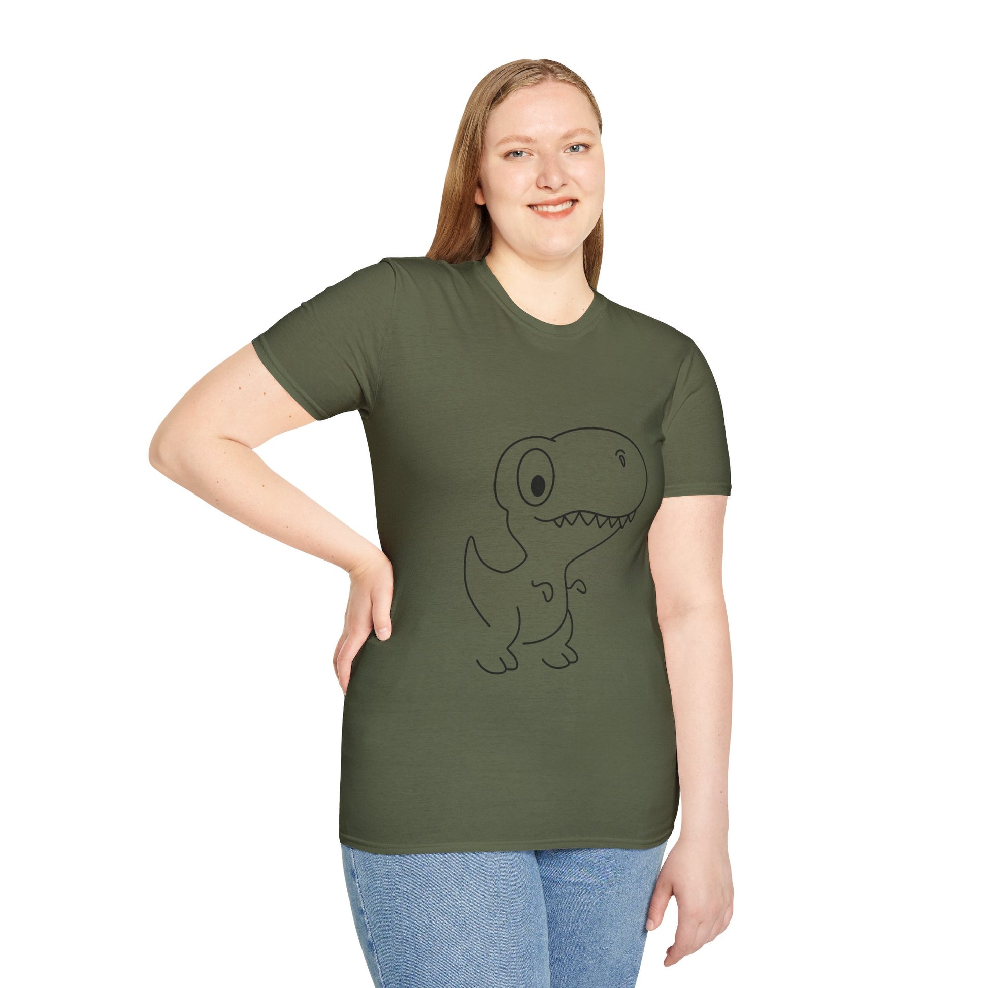 Unisex Softstyle T-Shirt - Dino - CutieQ Shop