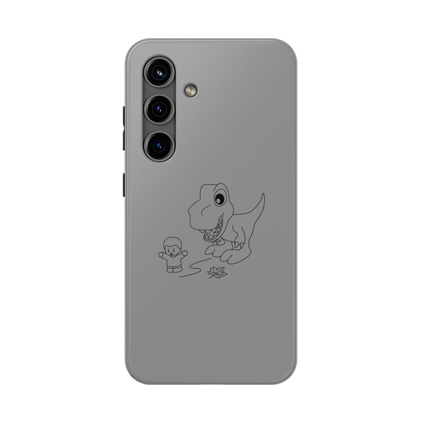 Tough Phone Cases - Samsung - Dino Chasing Little People - CutieQ Shop