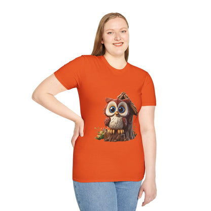 Unisex Softstyle T-Shirt - Owl and Treehouse - CutieQ Shop