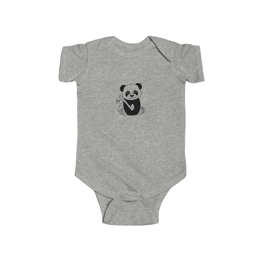 Infant Fine Jersey Bodysuit - Panda - CutieQ Shop