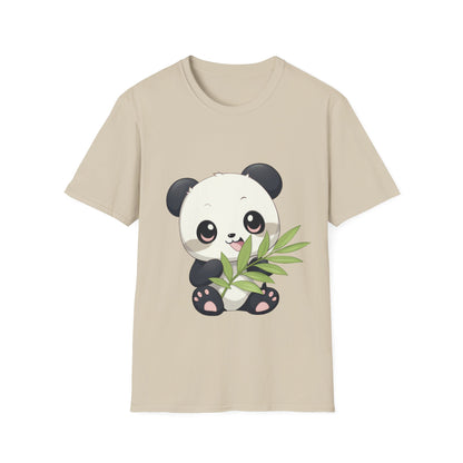 Unisex Softstyle T-Shirt - Panda Loves Bamboo - CutieQ Shop