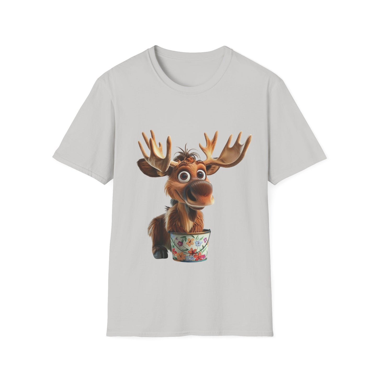 Unisex Softstyle T-Shirt - Moose Likes Planting - CutieQ Shop