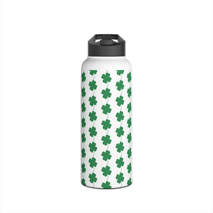 Stainless Steel Water Bottle, Standard Lid - Clover Leaf - CutieQ Shop