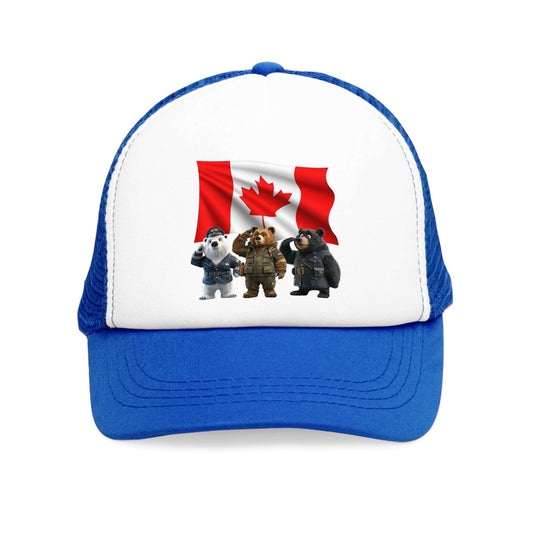 Mesh Cap - Three Bears Saluting - CutieQ Shop