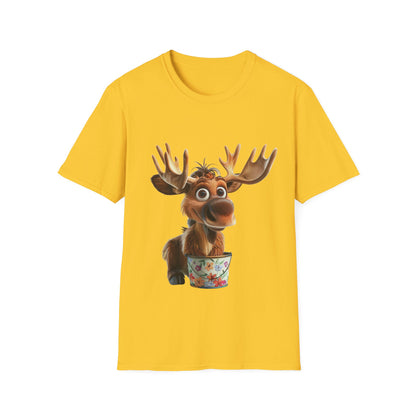 Unisex Softstyle T-Shirt - Moose Likes Planting - CutieQ Shop