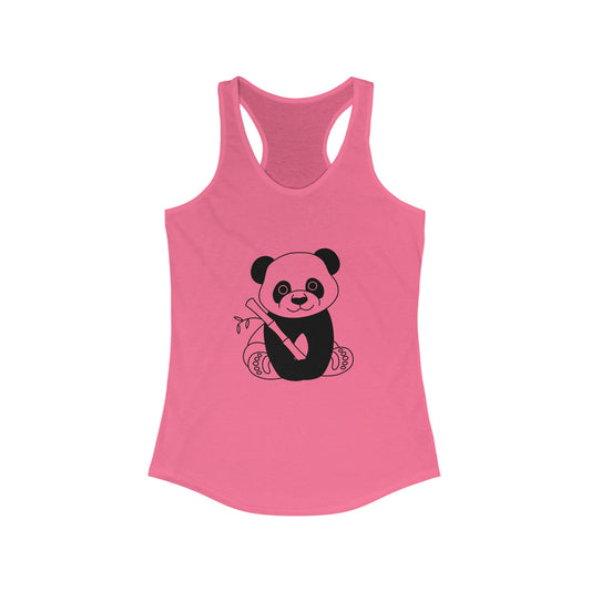 Women's Ideal Racerback Tank - Panda - CutieQ Shop