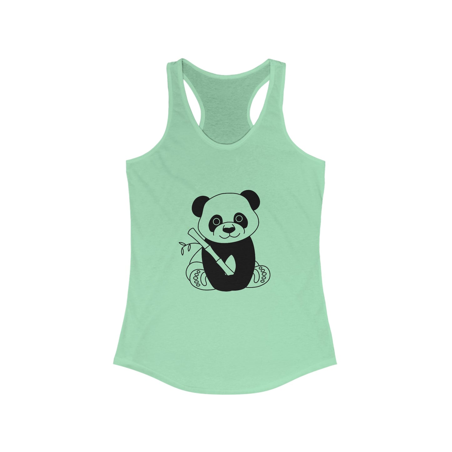 Women's Ideal Racerback Tank - Panda - CutieQ Shop