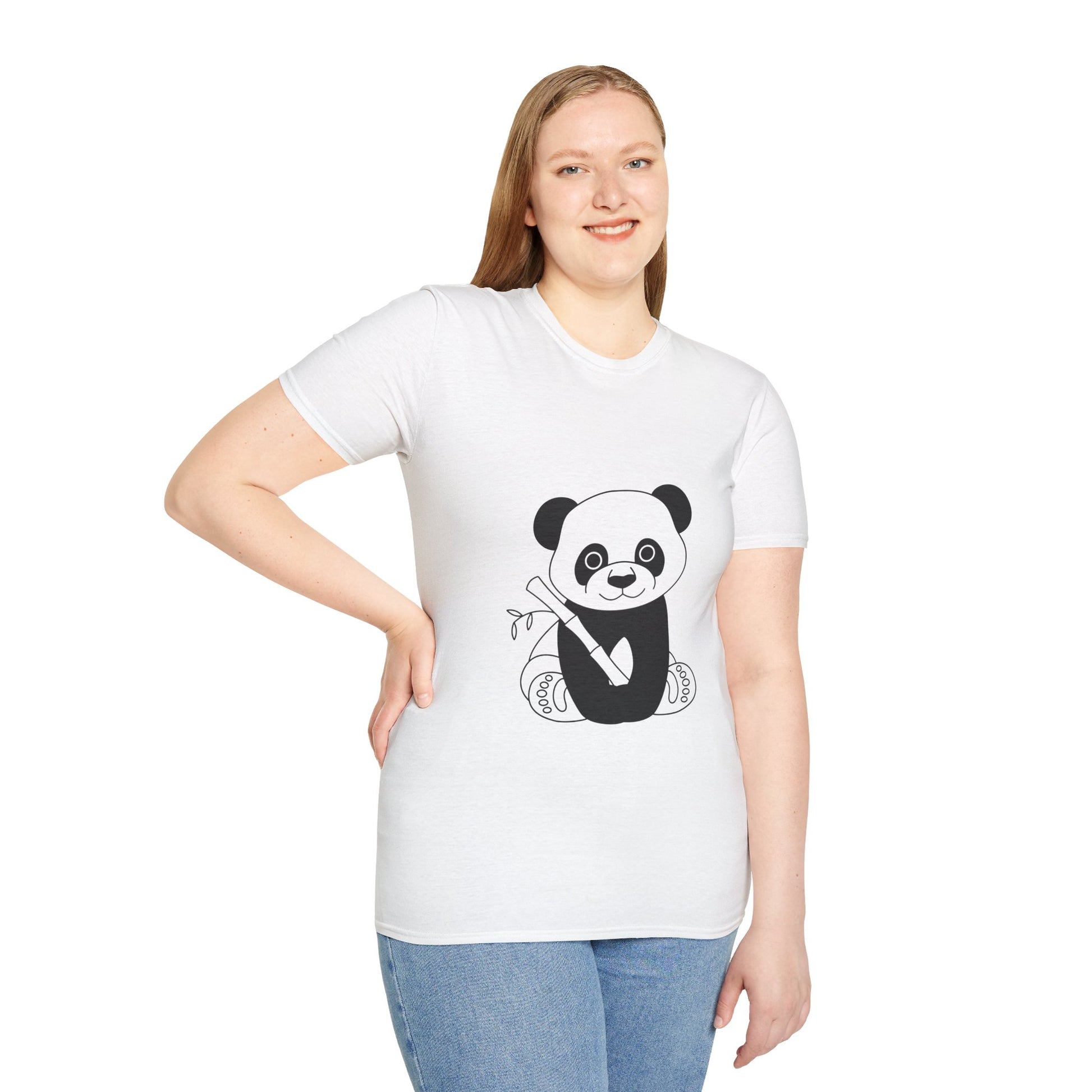 Unisex Softstyle T-Shirt - Panda - CutieQ Shop