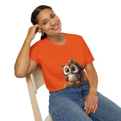 Unisex Softstyle T-Shirt - Owl and Treehouse - CutieQ Shop