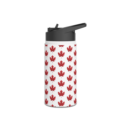 Stainless Steel Water Bottle, Standard Lid - Maple Leaf - CutieQ Shop