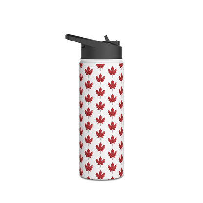 Stainless Steel Water Bottle, Standard Lid - Maple Leaf - CutieQ Shop