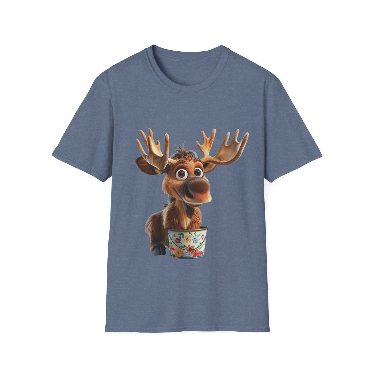 Unisex Softstyle T-Shirt - Moose Likes Planting - CutieQ Shop