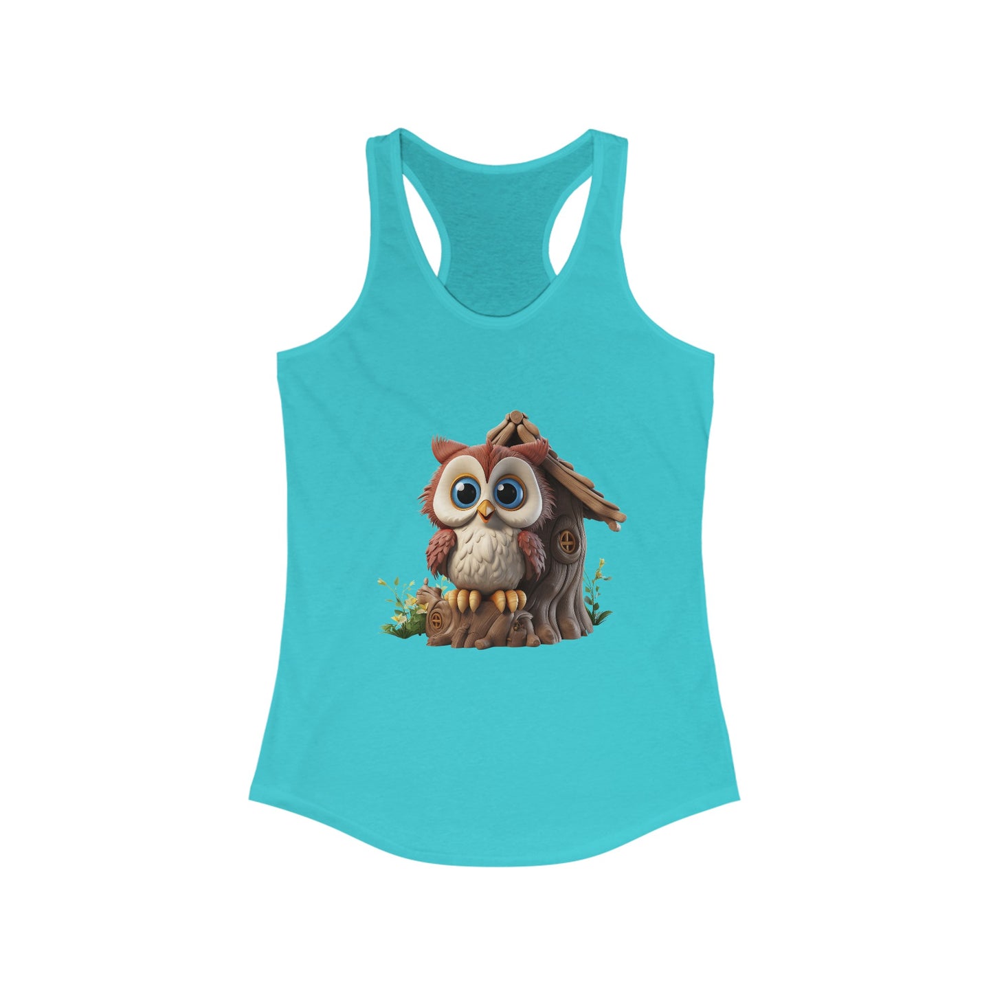 Women's Ideal Racerback Tank - Owl and Treehouse - CutieQ Shop