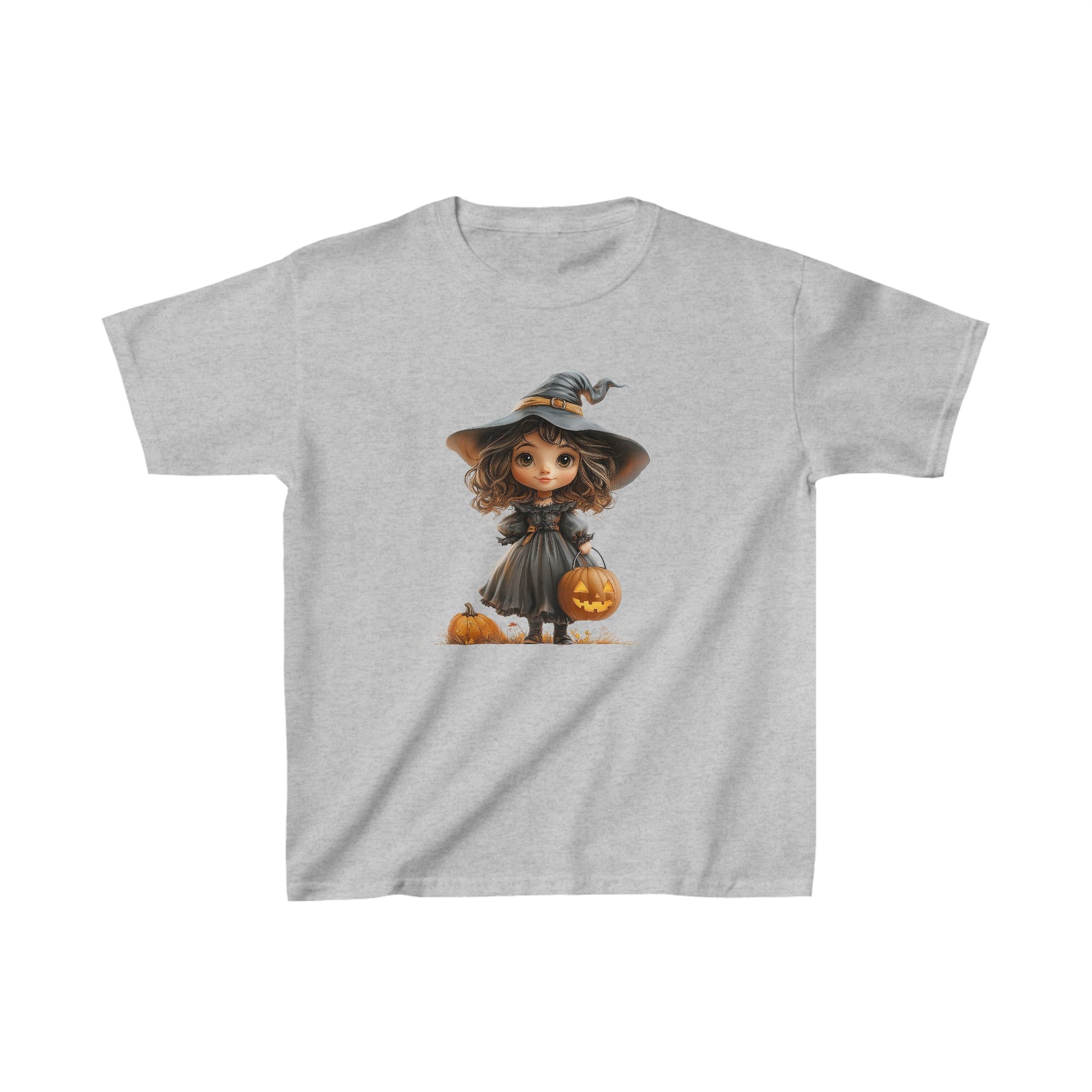 Kids Heavy Cotton™ Tee - Halloween Girl 2 - CutieQ Shop