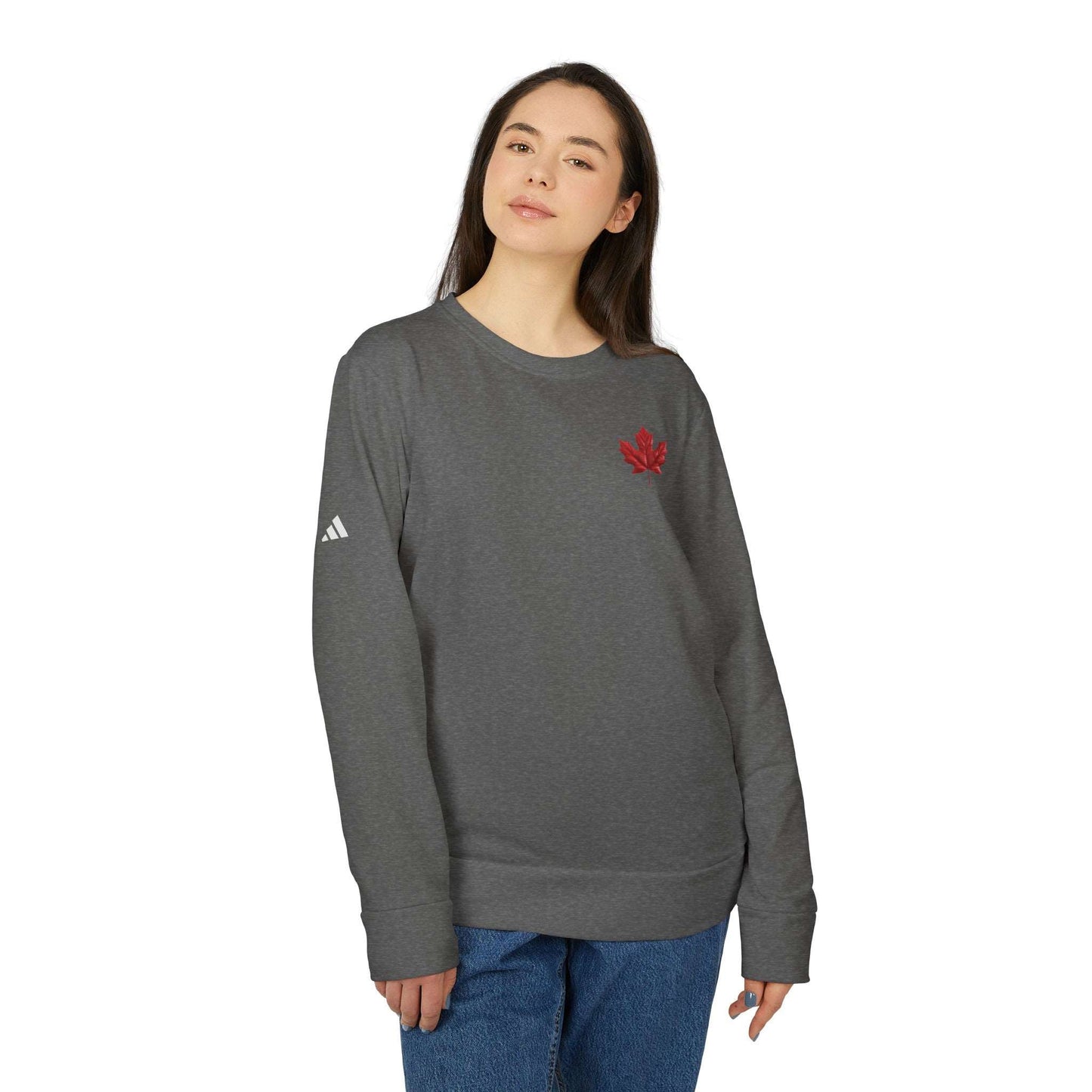 adidas® Unisex Fleece Crewneck Sweatshirt - CutieQ Shop