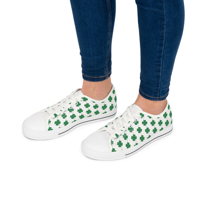 Women's Low Top Sneakers - Clover Leaf - CutieQ Shop