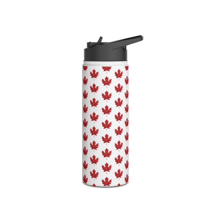 Stainless Steel Water Bottle, Standard Lid - Maple Leaf - CutieQ Shop