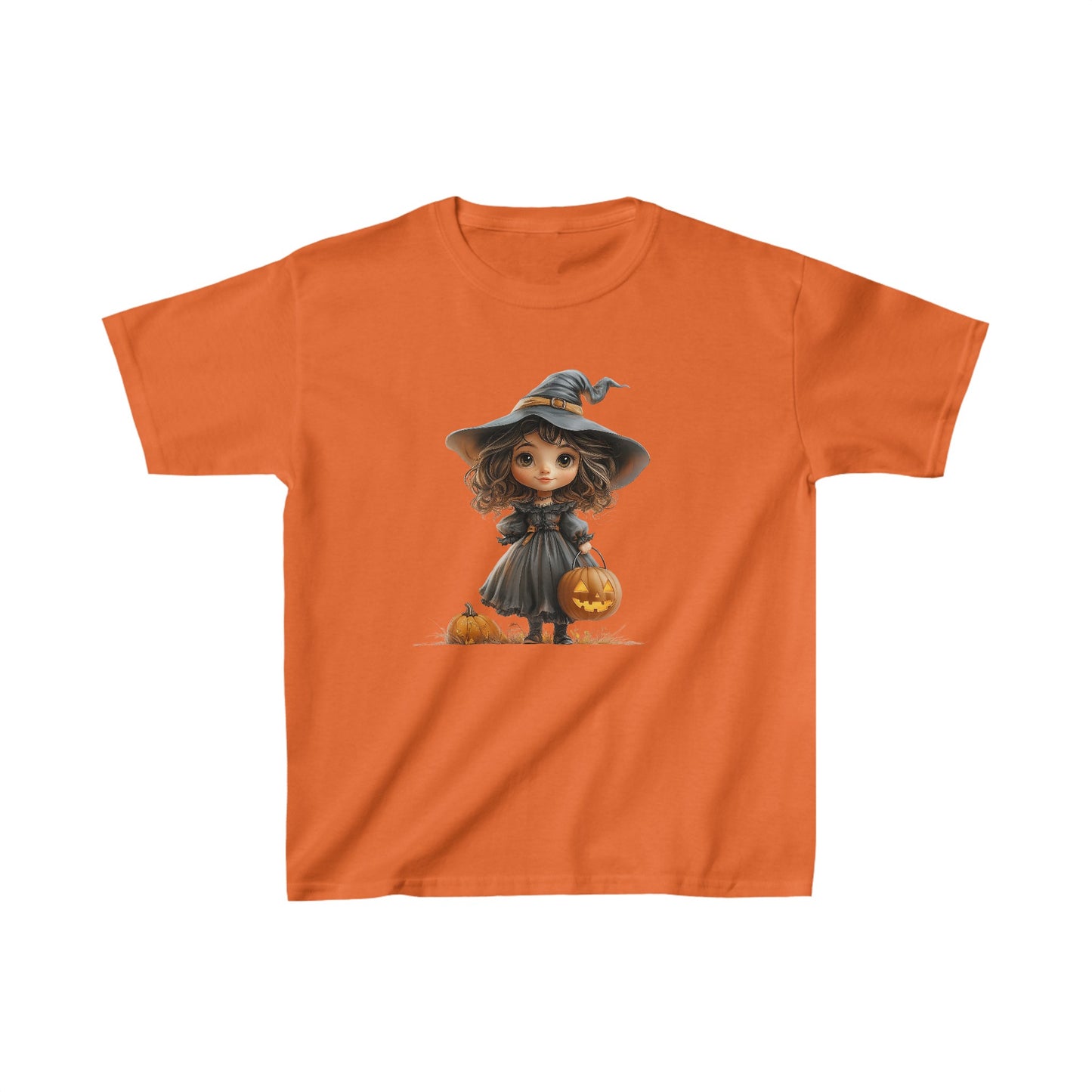 Kids Heavy Cotton™ Tee - Halloween Girl 2 - CutieQ Shop