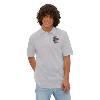 Men's Piqué Polo - Eagle - CutieQ Shop