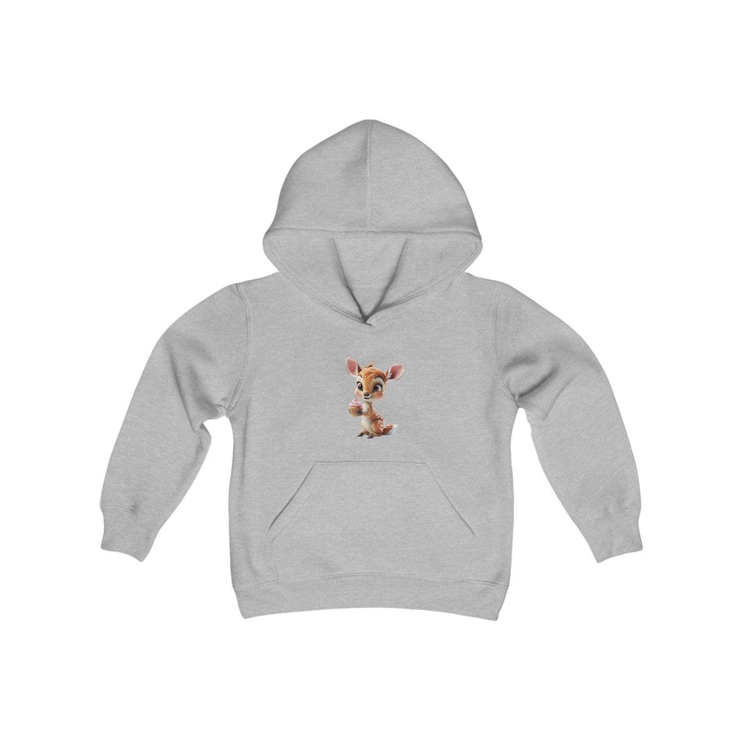 Youth Heavy Blend Hooded Sweatshirt - Deer Loves Cupcakes - CutieQ Shop