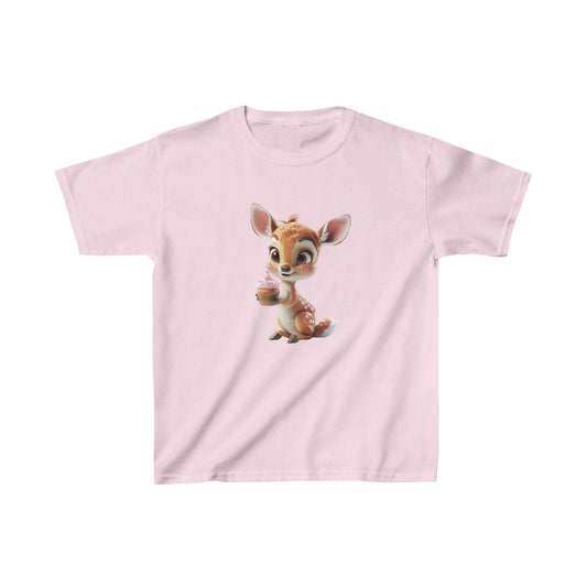 Kids Heavy Cotton™ Tee - Deer Loves Cupcakes - CutieQ Shop