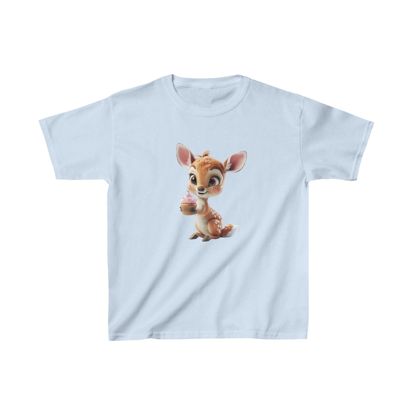 Kids Heavy Cotton™ Tee - Deer Loves Cupcakes - CutieQ Shop