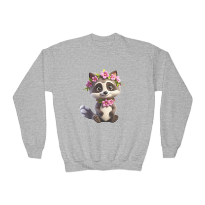 Youth Crewneck Sweatshirt - Raccoon