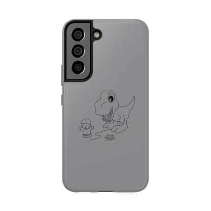 Tough Phone Cases - Samsung - Dino Chasing Little People - CutieQ Shop