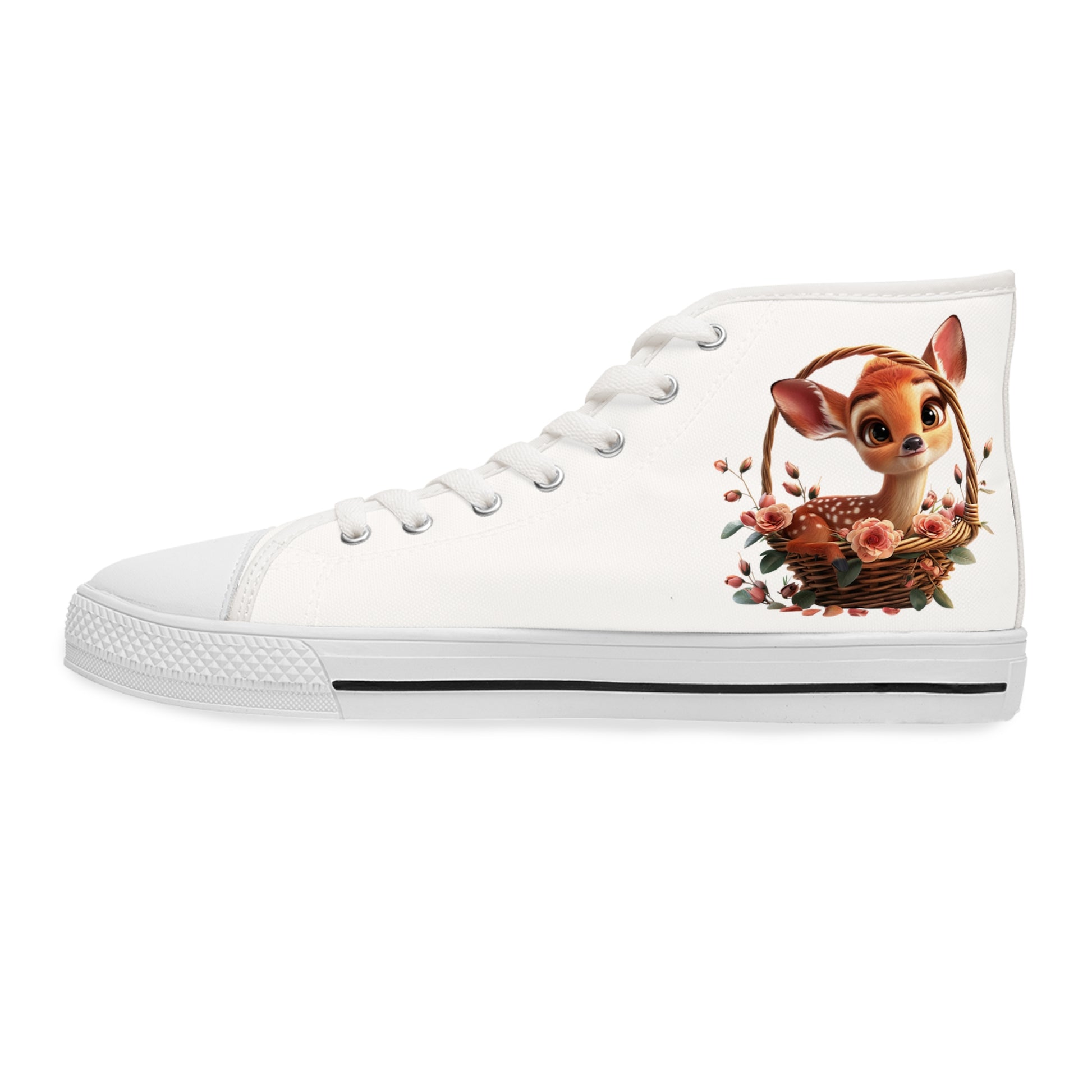 Women's High Top Sneakers - Deer - CutieQ Shop