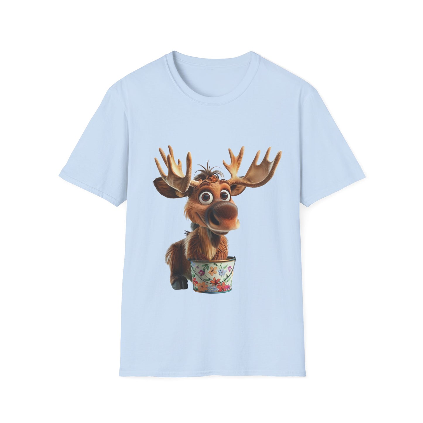 Unisex Softstyle T-Shirt - Moose Likes Planting - CutieQ Shop