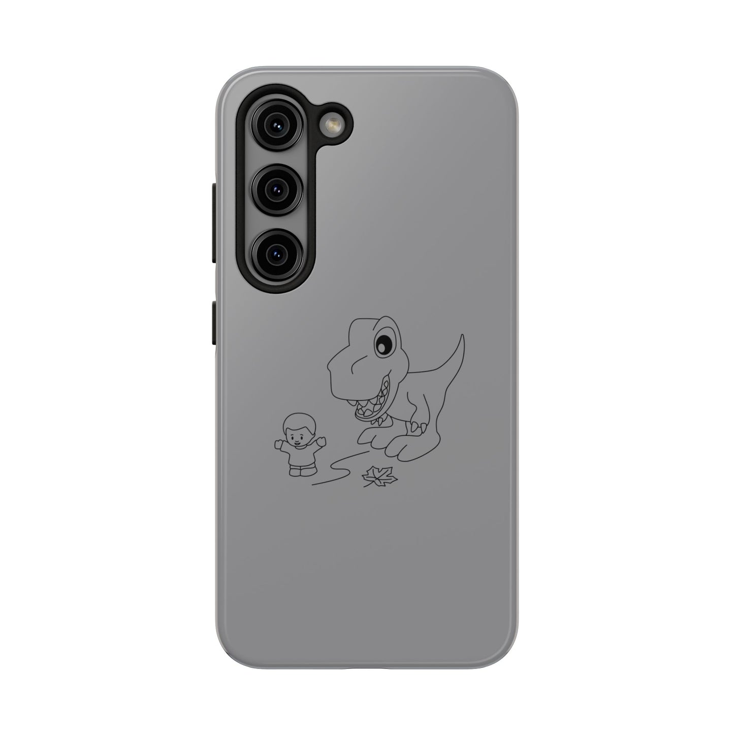 Tough Phone Cases - Samsung - Dino Chasing Little People - CutieQ Shop