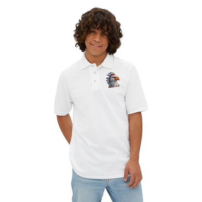 Men's Piqué Polo - Eagle - CutieQ Shop