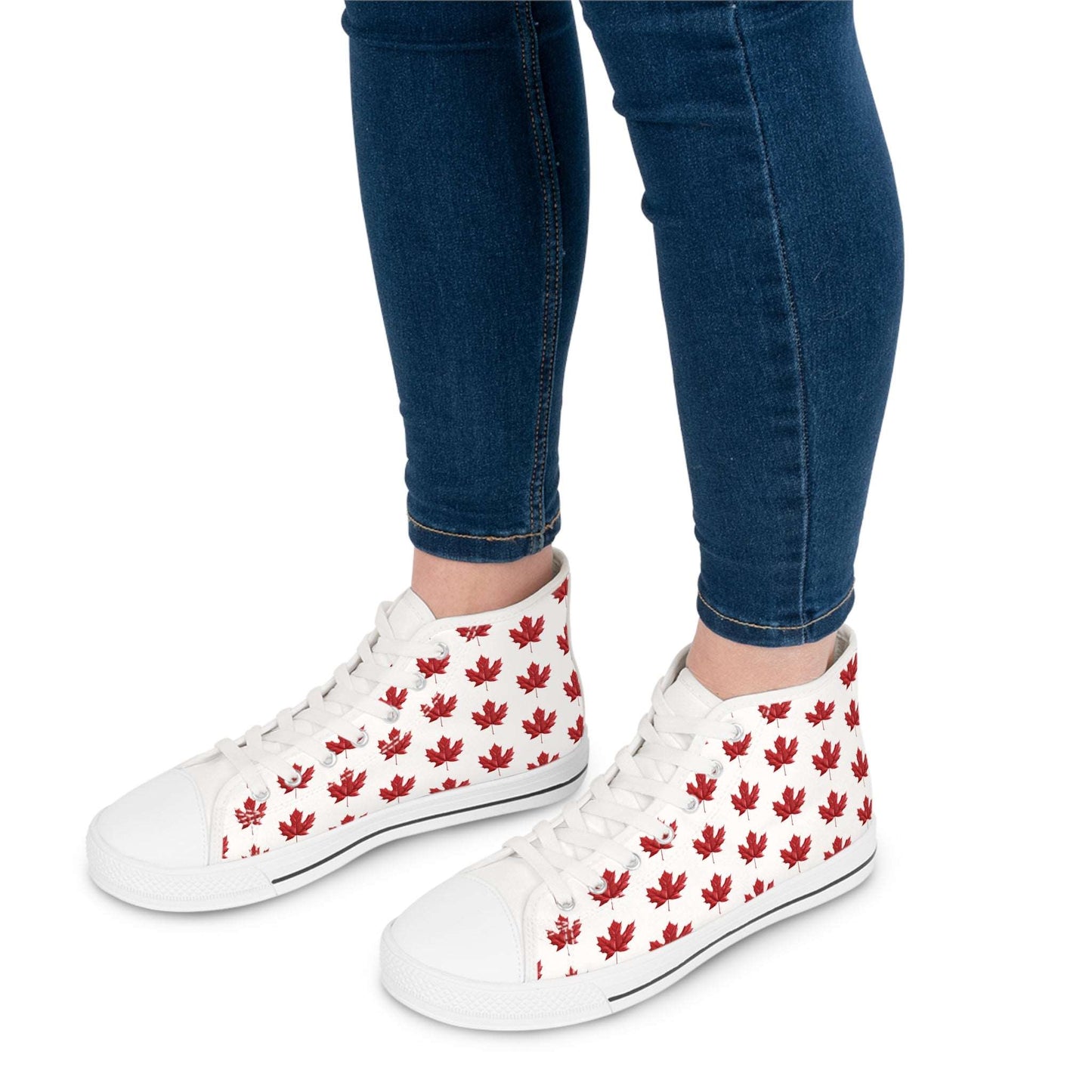 Women's High Top Sneakers - Maple Leaf - CutieQ Shop