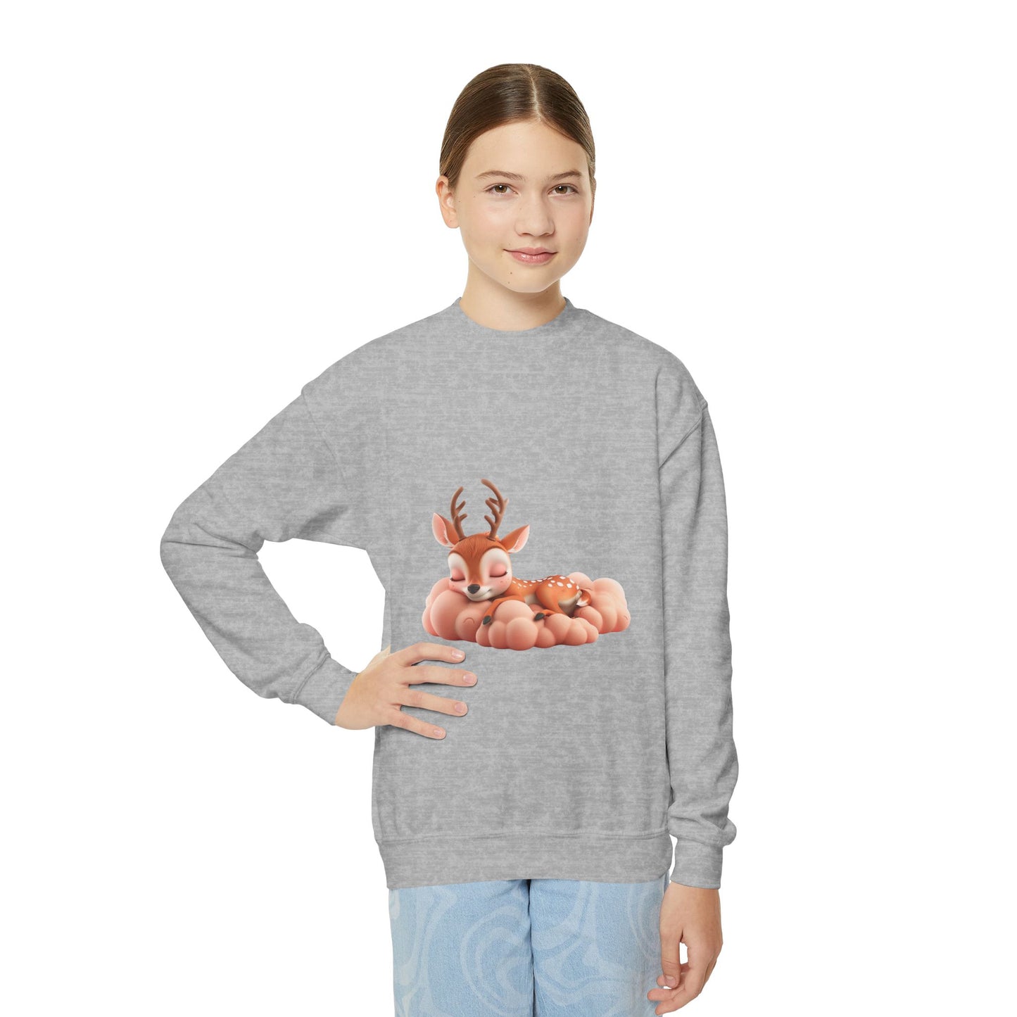 Youth Crewneck Sweatshirt - Sleeping Deer