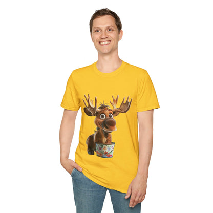 Unisex Softstyle T-Shirt - Moose Likes Planting - CutieQ Shop