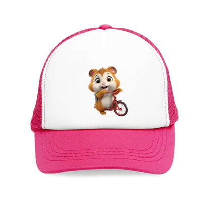 Mesh Cap - Hamster on Bike - CutieQ Shop