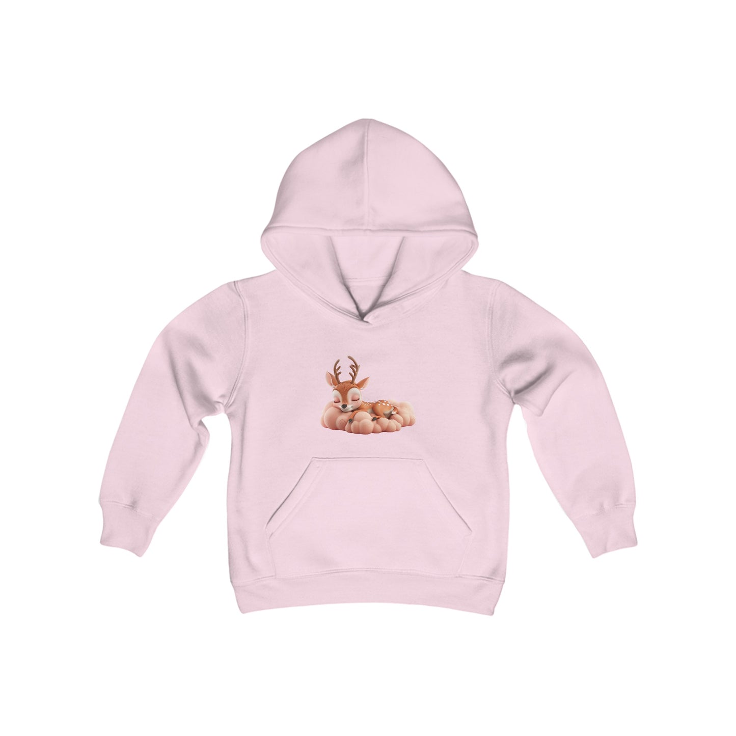 Youth Heavy Blend Hooded Sweatshirt - Sleeping Deer - CutieQ Shop