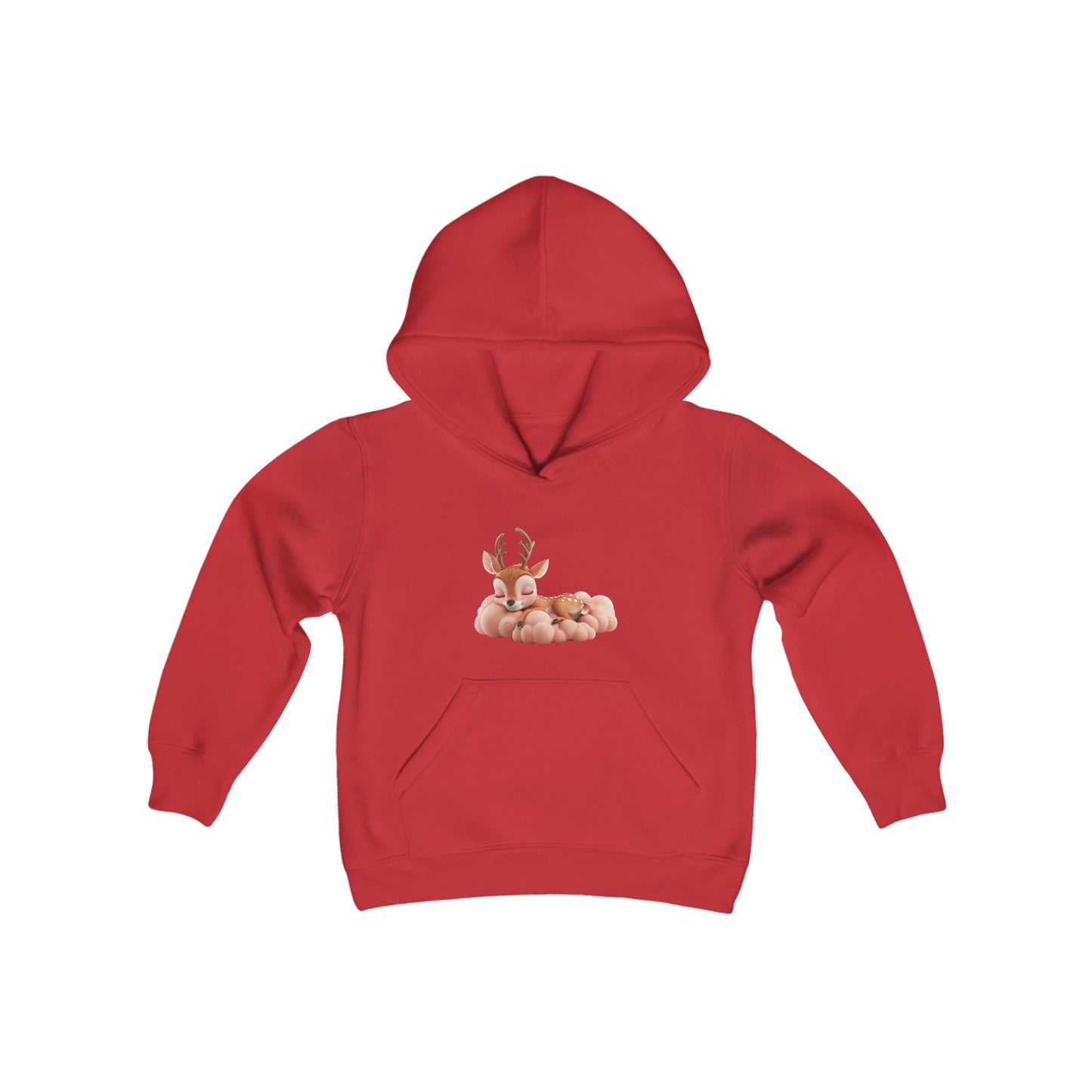 Youth Heavy Blend Hooded Sweatshirt - Sleeping Deer - CutieQ Shop