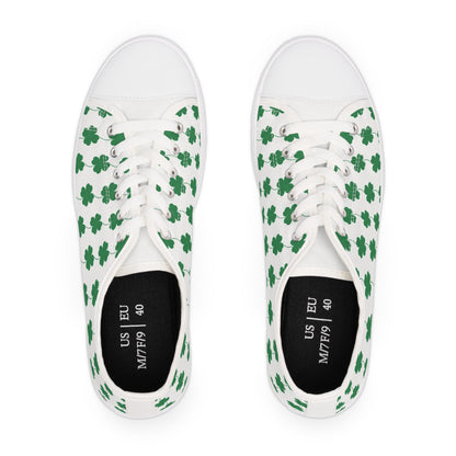 Women's Low Top Sneakers - Clover Leaf - CutieQ Shop