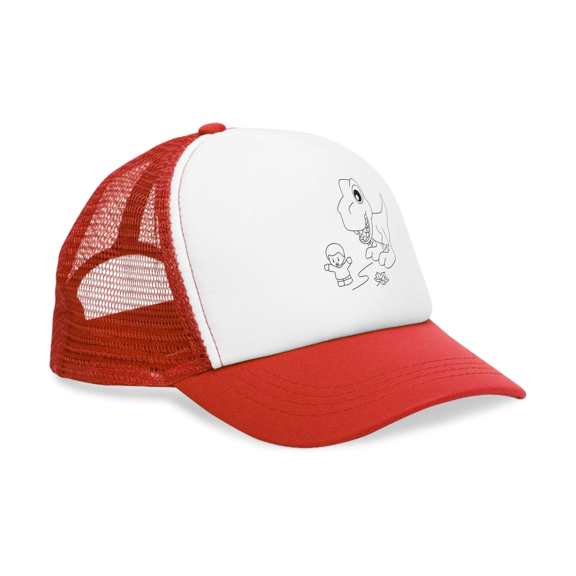 Mesh Cap - Dino Chasing Little People - CutieQ Shop